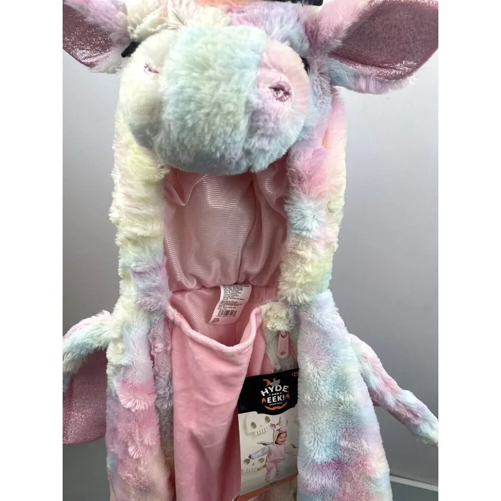 Hyde & EEK! Halloween Toddler Plush Unicorn Halloween Costume Jumpsuit 18-24M